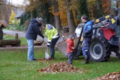 Winterfestmachen der Vogelstange
